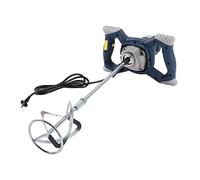 Mélangeur professionnel 1400 W - Mélangeur à mortier à bois sec pour colle, mastic, ciment, béton, 6 vitesses réglables