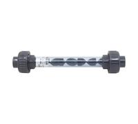 Mélangeur statique en ligne mélangeur sk plastique PVC tube transparent pour traitement eau ozone a coller