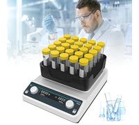 MéLangeur Vortex De Laboratoire - Panneau D'Affichage NuméRique + Commande Par Bouton, Synchronisation (1-8H) / RéGulation De La Vitesse, Pour Produits Chimiques Pharmaceutiques,VM601+602