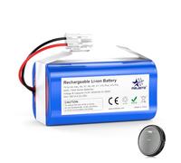 melasta Batterie pour Aspirateur 14.8V 3200mAh Li-ion Batterie pour ILife A4, A4s, A6, V7, A6, A7, A8, A9, V7s Plus, V7s Pro, X620, Y8H4 Series, Batterie pour Dibea D960 GT200 GT9 V750 V780 V780s V870