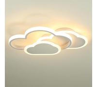 MELAYR 4768409 Plafonnier LED Enfant 3000K/4500K/6500K Lampe Plafond | Blanc CRI≥80 Luminaire Plafonnier pour Salon Chambre Bureau Cuisine et Couloir avec Fonction Mémoire