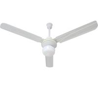 Melchioni Family | Ventilateur de Plafond avec Lumière, 3 pales, 5 Vitesses, Lumière intégrée 60 W, Diamètre 120 cm, Puissance 65 W, Commande Murale Filaire