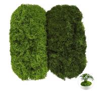 Meleager 100g Mousse Artificielle Decoration, Mousses Stabilisée Réaliste, Fausse Végétale Decorative, Décorative Réutilisable Plante Artificielle, Vert Foncé Clair, pour Jardin DIY Pâques