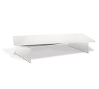 Meliconi 469001 rotob Ridge M Plateau Tournant avec Place pour appareils a/v TV (pour téléviseur et Moniteur, 55 x 30 cm, Verre de sécurité) Blanc