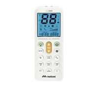 Meliconi AC200 Télécommande universelle pour climatiseurs avec écran rétro-éclairé