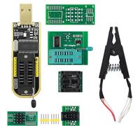 MELIFE SOIC8 SOP8 Kit de module de programmation avec clip de test EEPROM Flash BIOS USB + adaptateur 1,8 V + module de programmation Soic8 pour EEPROM 93CXX / 25CXX / 24CXX + CH341A 24 25 Series