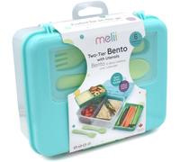 Melii Bento Box boîte à goûter Blue, Mint, Lime 1446 ml
