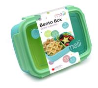 Melii Bento Box boîte à goûter Blue, Mint, Lime 880 ml