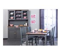 MELINA - Ensemble Table 160cm + Vaisselier 5 Portes
