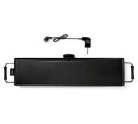 Melissa 16300030 - Grill de Table Teppanyaki - Surface de Cuisson 90 x 23 cm - 5 Niveaux de Chaleur Noir