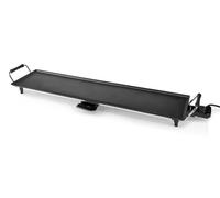 Melissa 16300030 : Plaque de cuisson Teppanyaki, 1800 W, 90 x 23 cm, avec thermostat et bac de récupération
