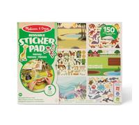 Melissa & Doug - Bloc Autocollants Réutilisables Thème Habitats - Livre D’Activités Stickers Animaux Repositionnables - Activité Manuelle Enfant - Loisir Créatif - Cadeau Enfant 3 Ans Et +