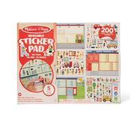 Melissa & Doug - Bloc Autocollants Réutilisables Thème Ville | Livre D’Activités Stickers Ville En Relief Repositionnables - Activité Manuelle Enfant - Loisir Créatif - Dès 3 Ans