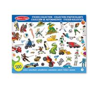 Melissa & Doug Collection D’Autocollants, Plus de 500 Autocollants avec Le thème de Dinosaures, véhicules, Aventures, etc, Livres d'activités, Loisirs créatifs pour Filles et garçons de 3 4 5 6 7 Ans