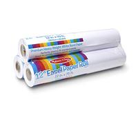 Melissa & Doug Lot de 3 rouleaux de papier à dessin pour chevalet de table (30,5 cm x 22,9 m), papier à dessin pour enfants