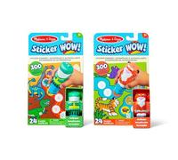 Melissa & Doug Sticker WOW - Ensemble Dinosaure et Tigre : 2 Blocs d'activités, 2 tampons Autocollants, 600 Autocollants