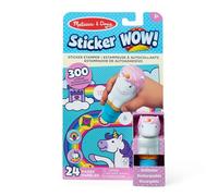 Melissa & Doug - Sticker Wow - Tamponneuse Licorne + Bloc D’Activités 300 Autocollants - Livre Stickers - Activité Manuelle Enfant - Loisir Créatif - Cadeau Enfant 3 Ans Et + -