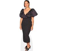 Melissa O'Neil (Black Dress) Silhouette en Carton Grandeur Nature