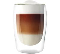 Melitta Lot de 2 Verres en Borosilicate Double Paroi pour Latte Macchiato, 300 ml, Transparents, Qualité Supérieure, 19.2 x 9.8 x 13.3 cm, Compatible Lave-Vaisselle