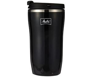 Melitta Mug Isotherme, Fermeture par Pression, 100 Pour cent Hermétique, Noir, 250 ml