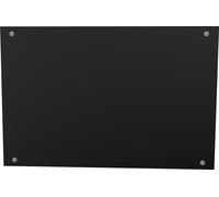 Melko 90x50CM Enseigne d'entreprise en verre noir