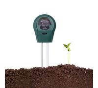 Melko Appareil 3 en 1 pour Plantes et Sol - Double Sonde pour pH, Intensité Lumineuse et Humidité - Humidimètre sans Batterie