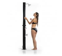 Melko Douche solaire 20 l - Noir - Douche de piscine - Douche d'extérieur - Douche de camping - Choix de couleurs (noir)