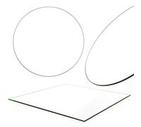 Melko Plaque de sol en verre de cheminée - Protection anti-étincelles - Verre de sécurité ESG - Tailles et formes variées - Plaque de poêle (rectangulaire, 90x90 cm)