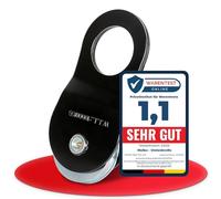 Melko - Poulie de renvoi en acier jusqu'à 10 t de charge - Poulie de déviation avec protection contre la torsion pour câbles en plastique et en acier de 1-15 mm - Accessoire de treuil forestier pour