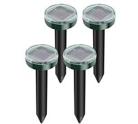 MelkTemn Répulsif Taupe Solaire à Ultrason,Solar Répulsif à ultrasons,Chasse Taupe Solaire Intelligen Combine Sons et Vibrations,Anti Taupes Repousser Taupes,pour Jardin Pelouse en Plein Air