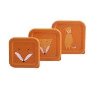 Mellis Trixie - Boîtes à Goûter pour Enfants - 3 Pièces (Mr. Fox)