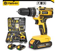 MELLWIN 25 + 3 couple électrique perceuse à percussion ensemble polyvalent sans fil tournevis électrique outil électrique pour Makita 18V batterie broche 34 Accessories