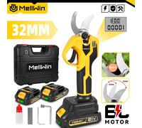 MELLWIN - sécateur électrique sans balais, 32mm, cisaille pour arbres fruitiers, bonsaï, ciseaux de taille sans fil, outils électriques pour Makita, broche de batterie 18V 1XBattery Set