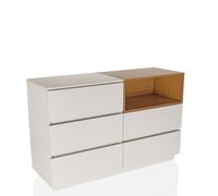 MELMO S - Buffet Blanc/Chêne