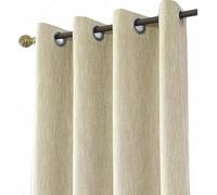 Melodieux 1 Panneau Rideau Occultant Thermique Isolant pour Chambre en Salon Rideau Dressing pour Pergola, Beige 140x245cm