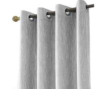 Melodieux 1 Panneau Rideau Occultant Thermique Isolant pour Chambre en Salon Rideau Dressing pour Pergola, Gris 140x175cm