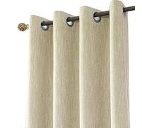Melodieux 1 Panneau Rideau Occultant Thermique Isolant pour Chambre Salon Rideau Dressing pour Pergola, Beige 116x137cm