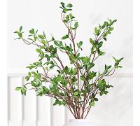 Melorca&Guilla Lot de 3 Plantes artificielles Vertes de 110 cm pour Vase, Plantes artificielles pour Magasin, Jardin, Bureau, décoration d'intérieur