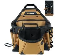 MELOTOUGH Pochettes de ceinture pour outils d'électricien avec clip de ceinture, pochette de rangement pour outils utilitaires, pochette de rangement avec béquille arrière pour marteau