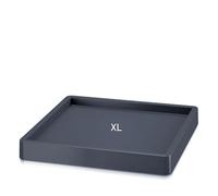 MELTOM Mobile Saucer Plate-forme mobile carrée pour pot de fleurs avec roues, couleur anthracite (XL - 33 cm, carré)