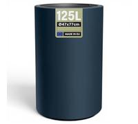MELTOM Pot de Fleurs Haut H 76 cm Ø 47 cm Anthracite Mat avec Bac Intérieur | Grand vase intérieur et extérieur · cylindre mat moderne · bac amovible 31 L à 2 poignées · sans trou · 125 L · lavable