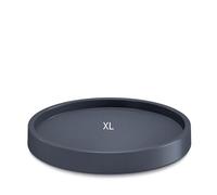 MELTOM Support à roulettes pour Plantes Rond Ø 33 cm Anthracite avec Rebord | Plateau à roulettes rond · intérieur Ø 33,5 cm, extérieur Ø 36,6 cm · hauteur 6 cm · rebord retient l'eau