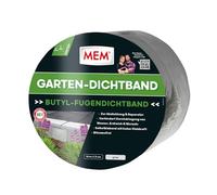 MEM Ruban d'étanchéité de jardin 10 m x 7,5 cm, en butyle, sans solvant et autocollant, gris