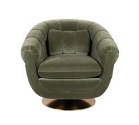 MEMBER - Fauteuil en velours vert Vert