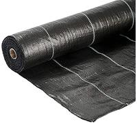 Membrane de gravier de qualité supérieure stabilisée aux UV - Rouleau durable de paysage de jardin, couverture de sol multifonction pour une prévention efficace des mauvaises herbes (0,5 m x 160 m
