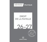 Mémento Droit de la famille 2026-2027
