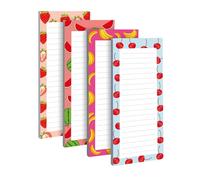 Memo Pads - 4 Piece Easy -Off Pocket Notepads | Clear Print Fruit-Themed Paper Notes For Home Family Women Girls School College Classroom Outdoor Travel Daily Use