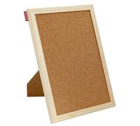 Memobe Tableau d'Affichage en Liège 30 x 21 cm - Cadre en Bois - Plaque pour Accrocher Photos, Notes - Surface Naturelle