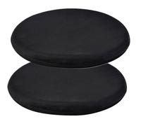 MemoFoam Coussin de chaise doux et relaxant pour la maison, le bureau et la baie vitrée Violet et noir 40 x 40 cm