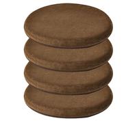 MemoFoam Lot de 4 coussins de siège doux pour la maison, le bureau et le fauteuil, 40 x 40 cm, violet et café, parfait pour se détendre et décoration de baie vitrée